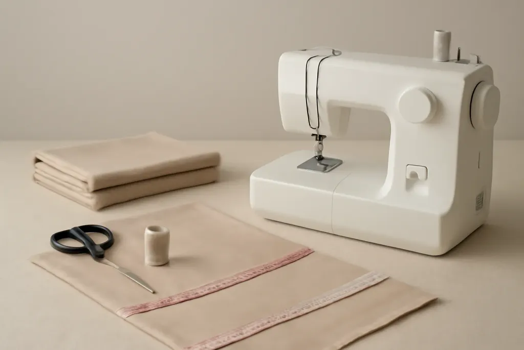 Editorial photo related to accurate seam allowances with guides and tape tricks