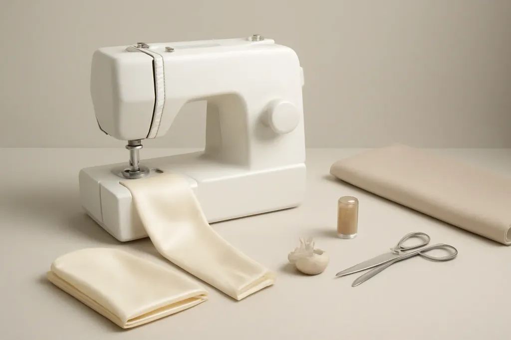 Editorial photo related to perfect buttonholes on slippery fabrics