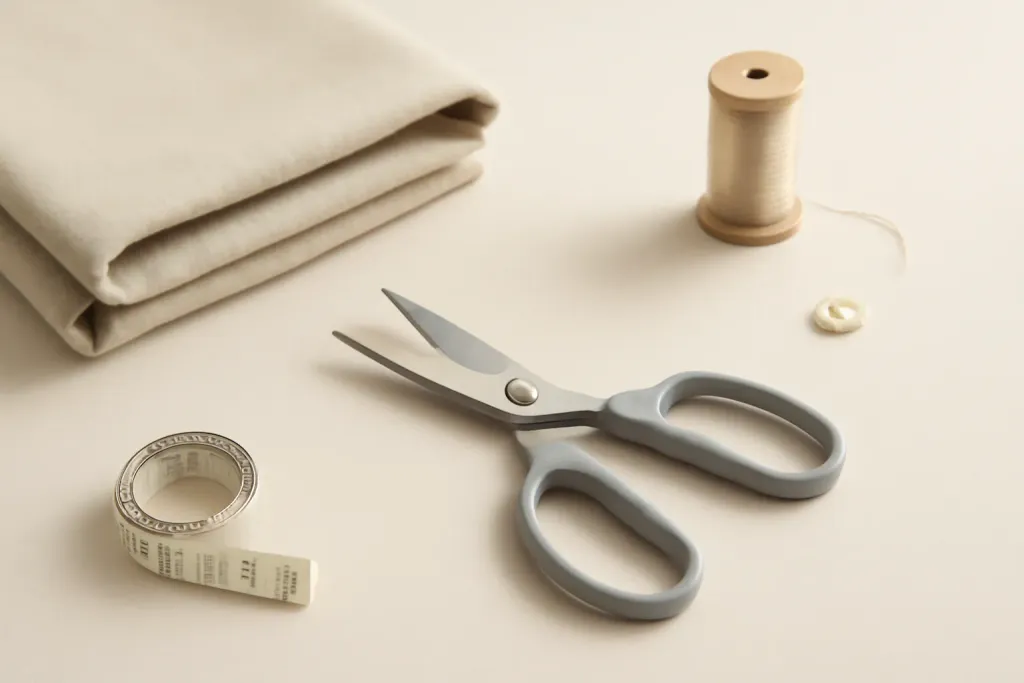 Editorial photo related to the best fabric shears for small hands